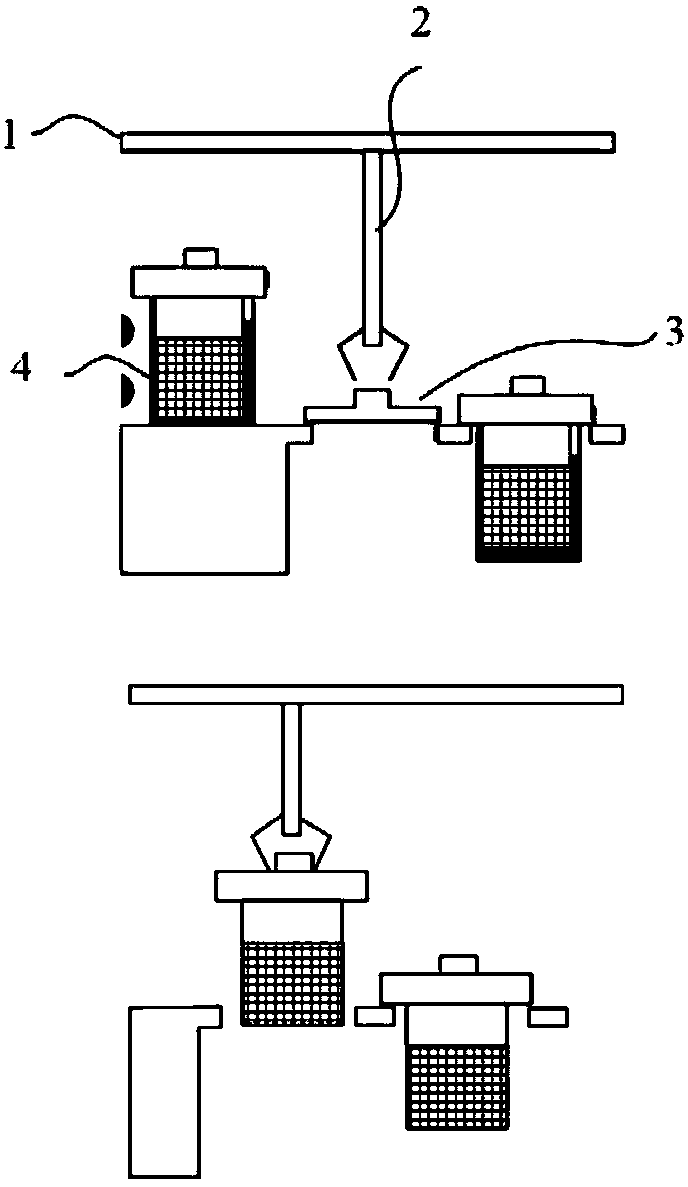 Waste and old power lithium ion battery pack discharging device and method