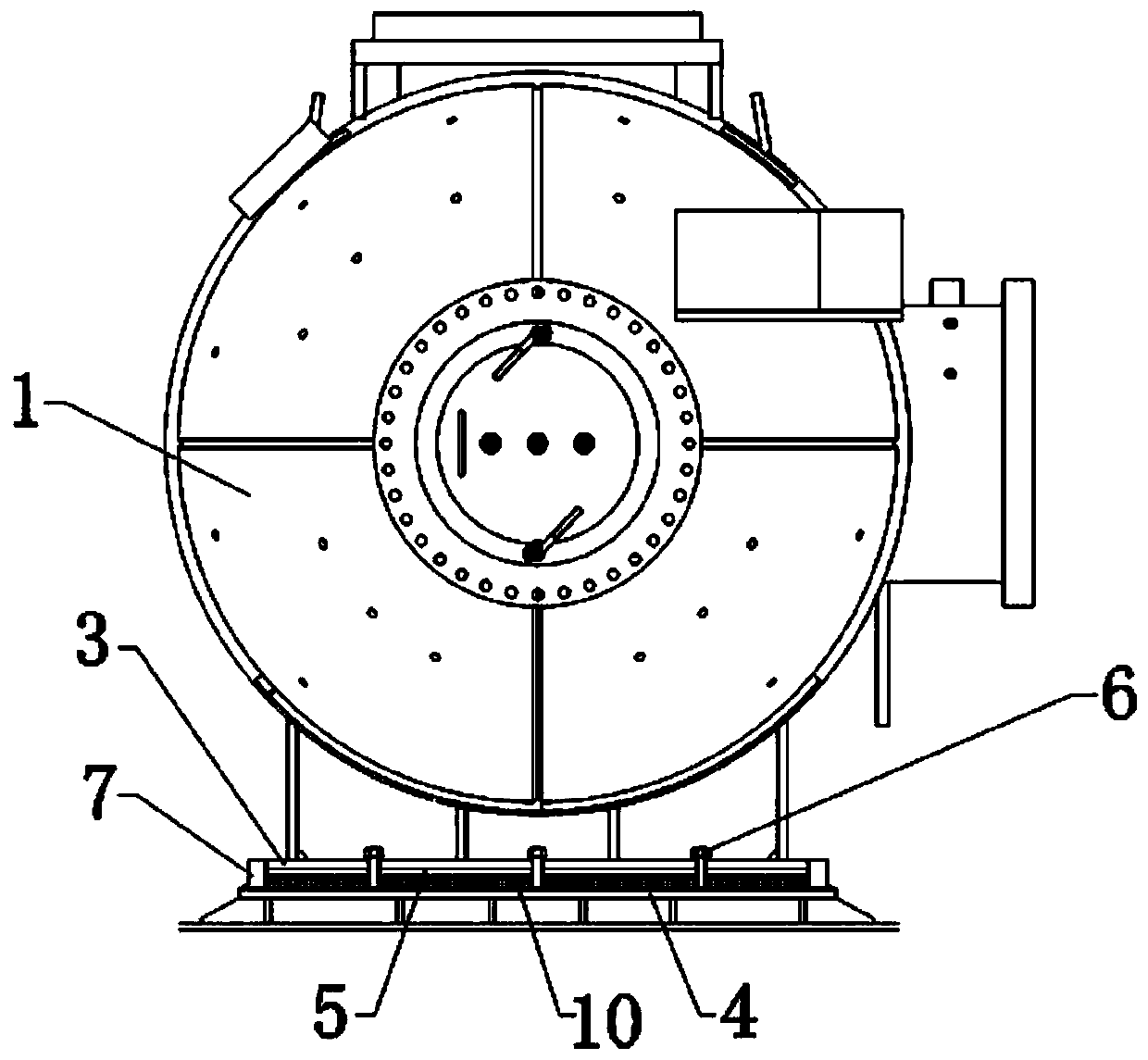 A method for installing a decompression chamber and a transition chamber of a saturation diving ship