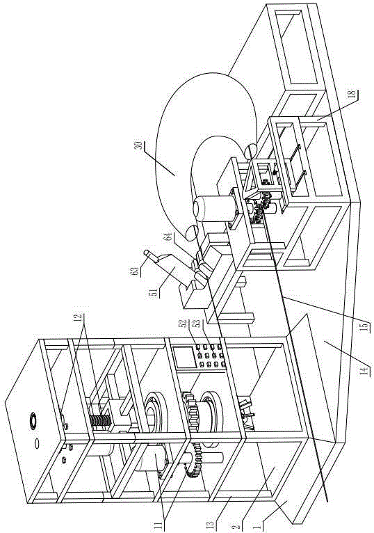 Electric power distribution cable winding machine