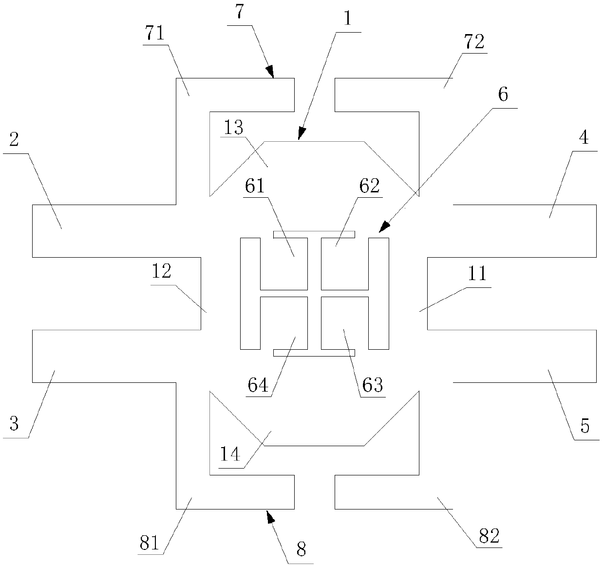 Millimeter-band ultra-small branch line coupler