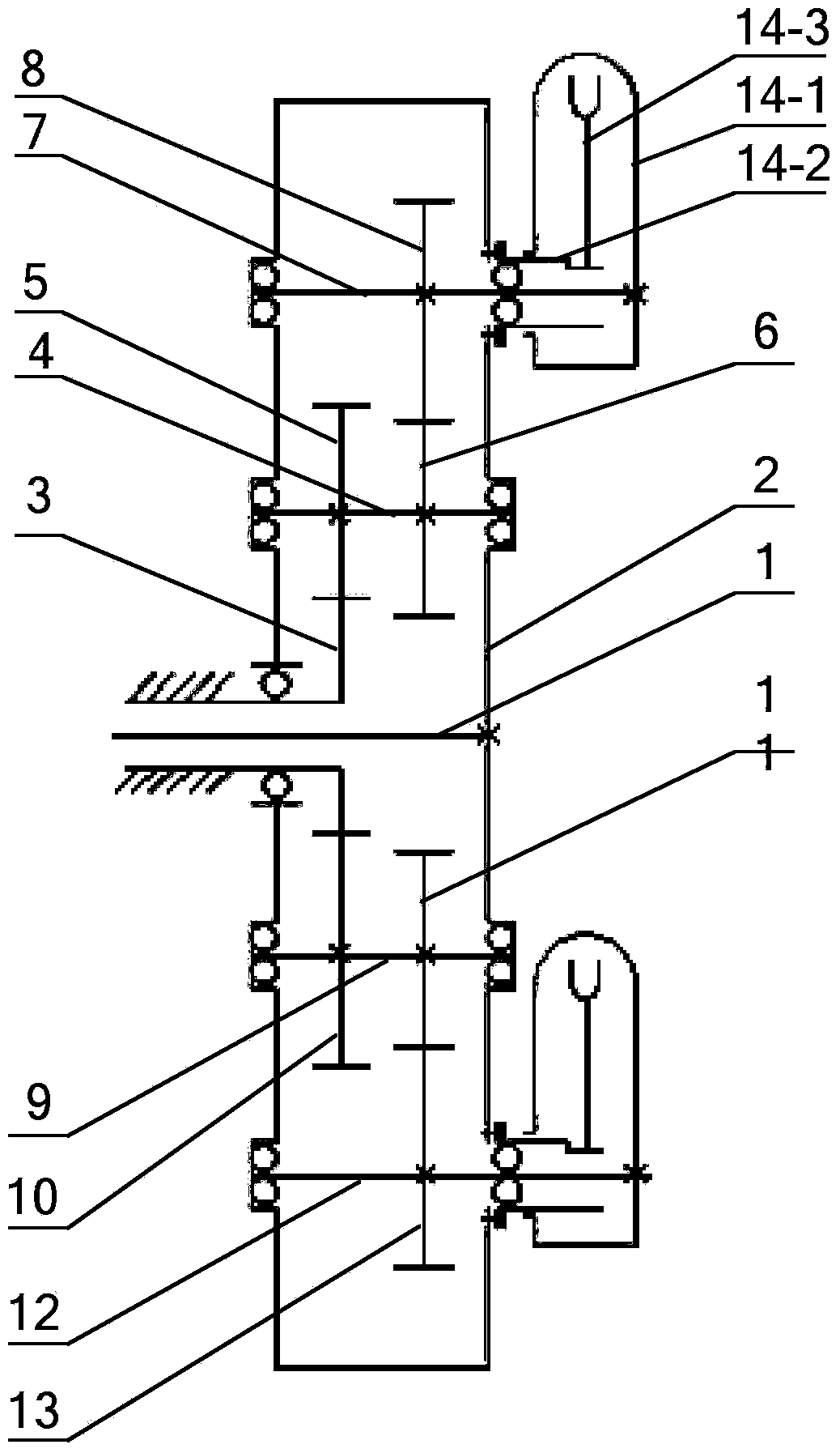 Free two-order non-circular gear-eccentric non-circular gear pot seedling transplanting and clamping type seedling pickling mechanism