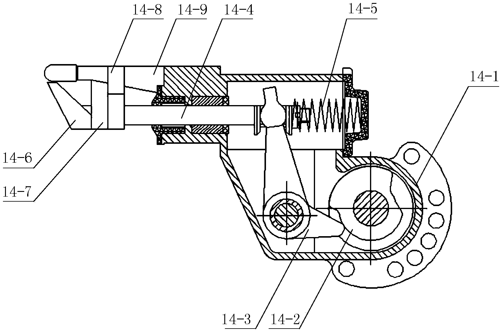 Free two-order non-circular gear-eccentric non-circular gear pot seedling transplanting and clamping type seedling pickling mechanism