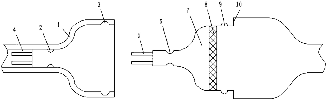 Waterproof connecting line joint