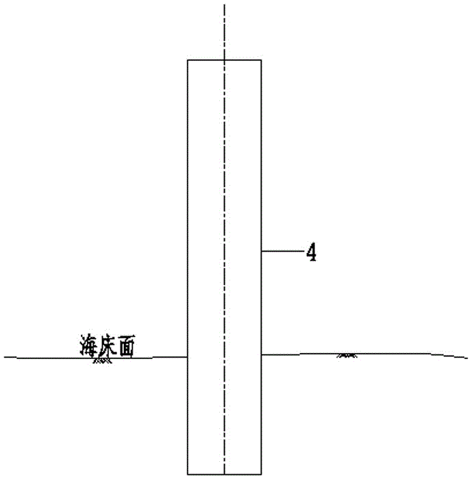 Rock-socketed single pile foundation of offshore wind turbines in batholith seabed and construction method thereof