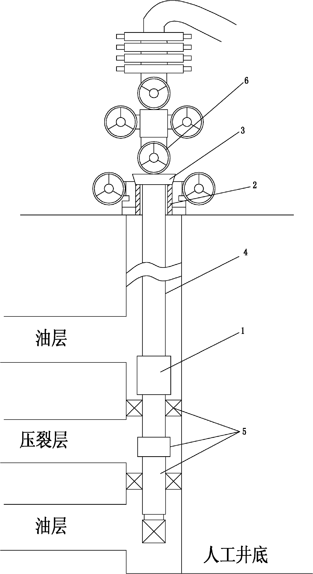 Continuous oil pipe and fracturing pipe column hanging and uncoupling device