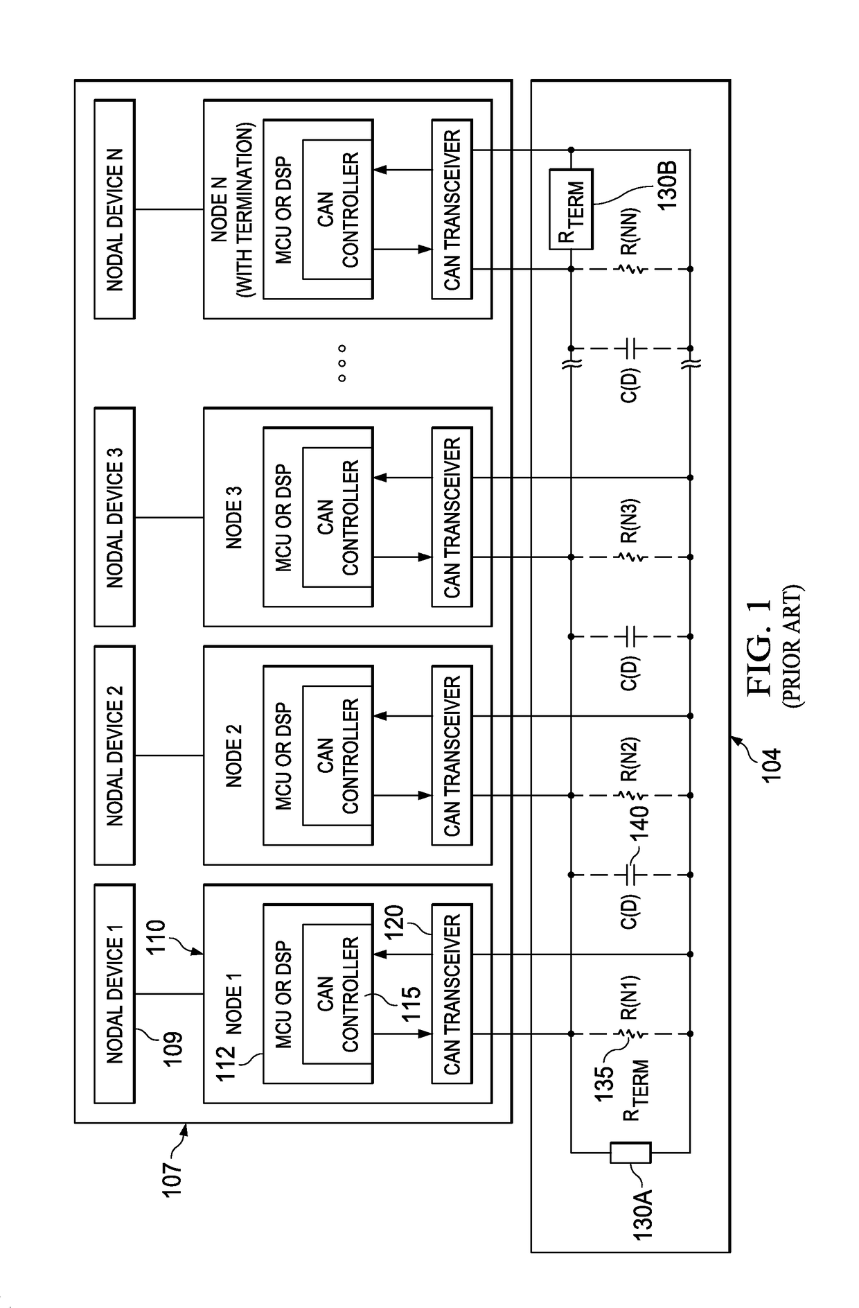 CAN bus edge timing control for dominant-to-recessive transitions