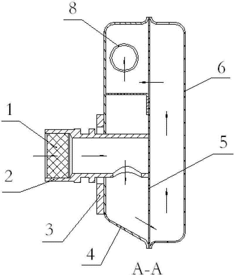 Compound engine crankcase ventilation device