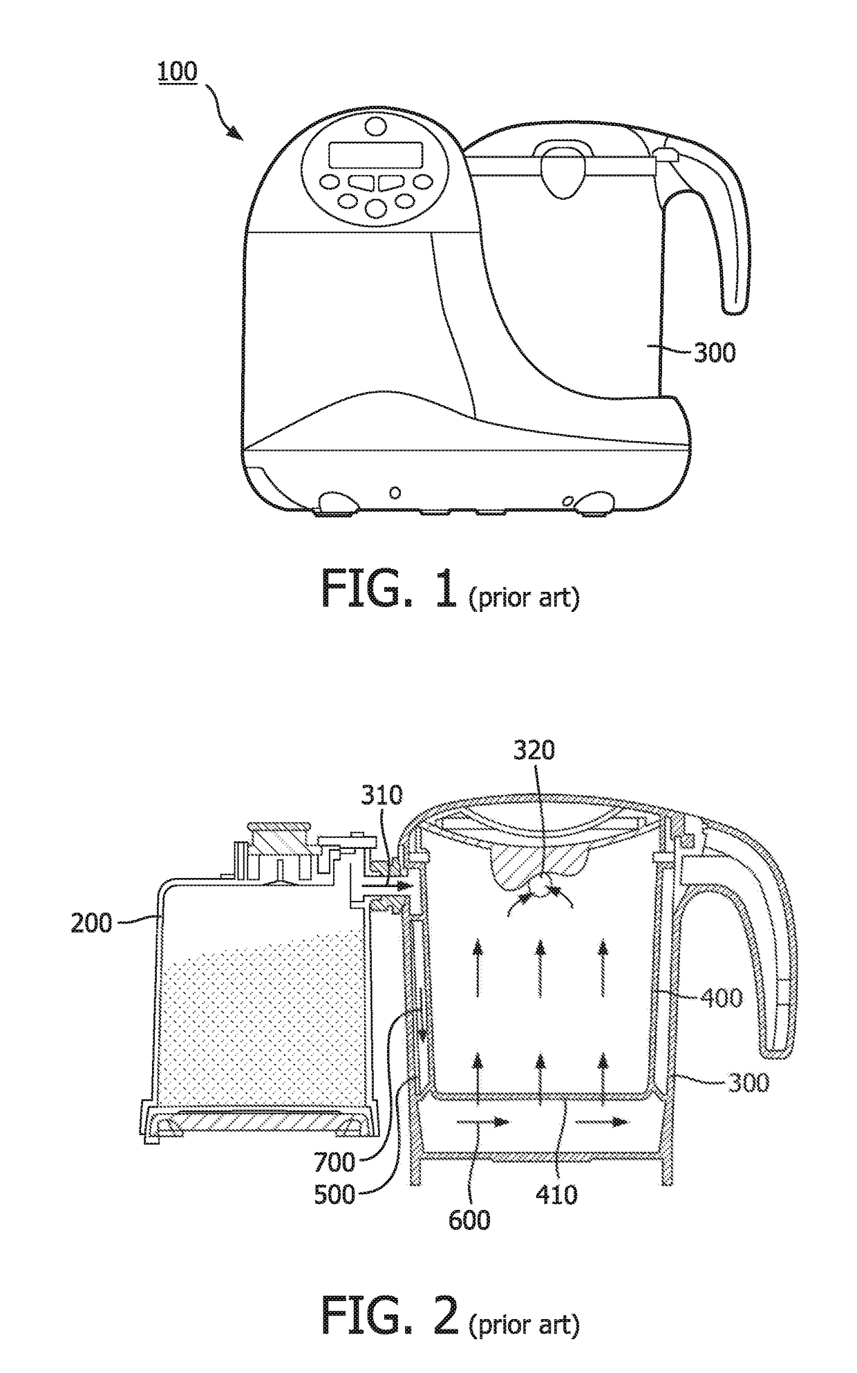 Food processor with improved steam channel structure