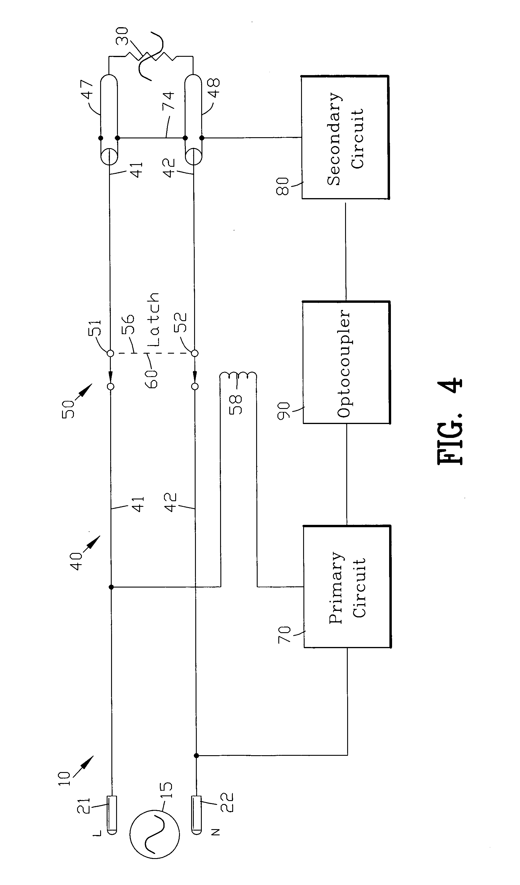 Leakage current detection and interruption circuit