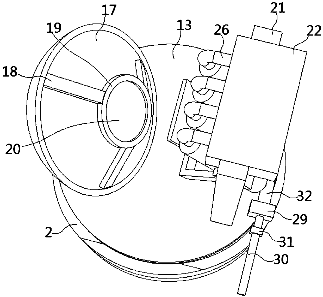 Convex-concave mirror light concentrating type water tank power generation device