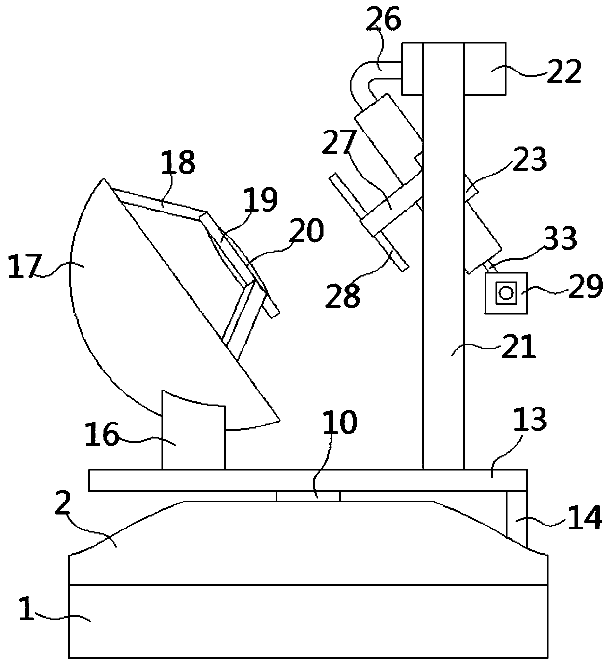 Convex-concave mirror light concentrating type water tank power generation device