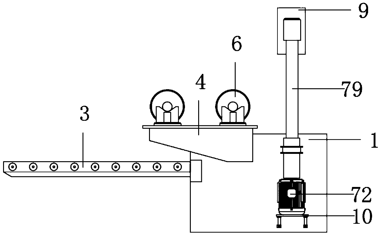 Film unloading device for polyvinyl chloride (PVC) decorative film production