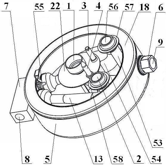 Upper air intake furnace end and combustor with same