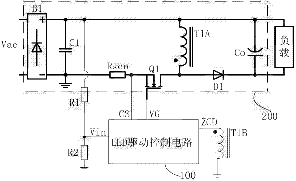 A kind of led drive control circuit, control device and control method