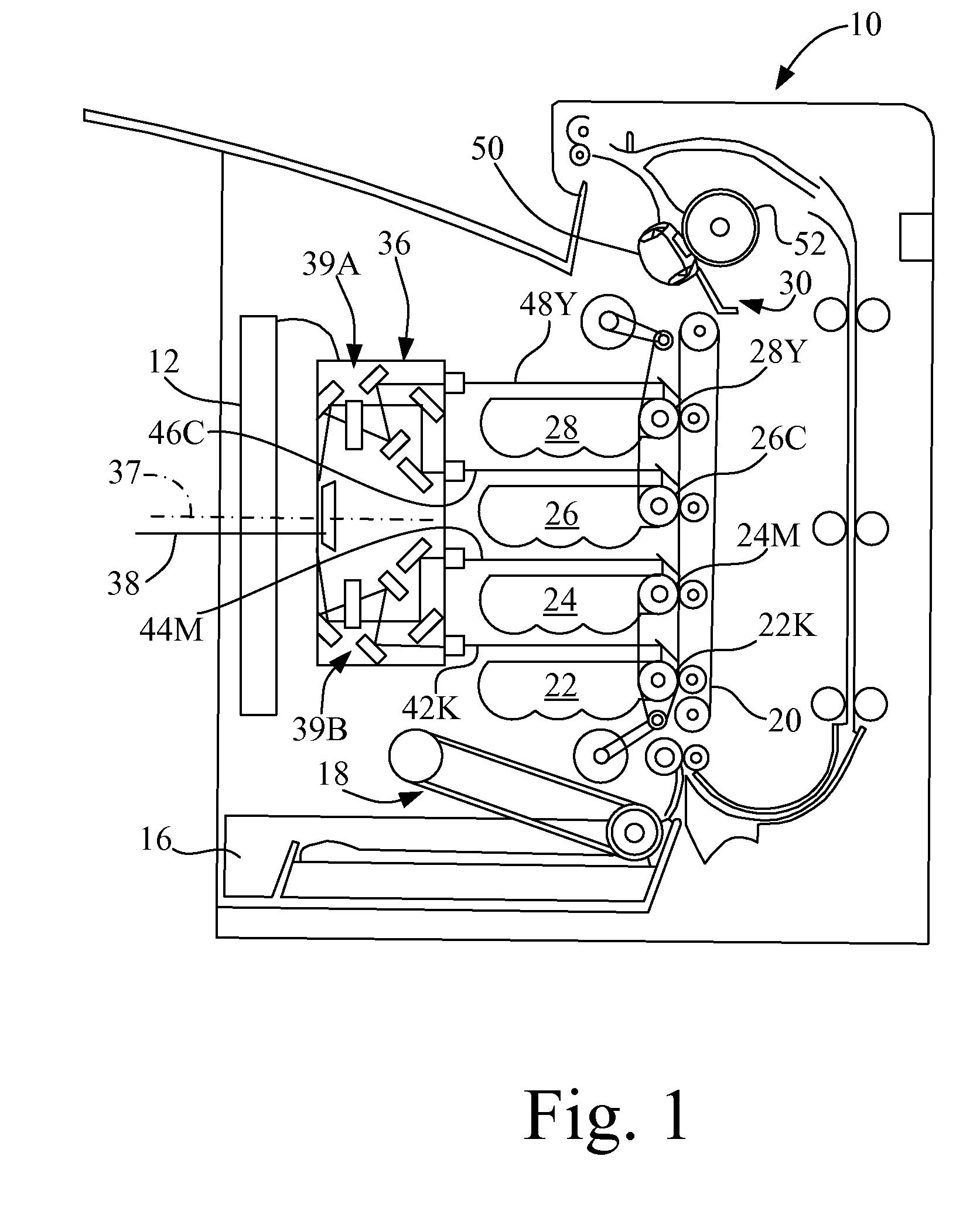 Color belt fuser warm-up time minimization