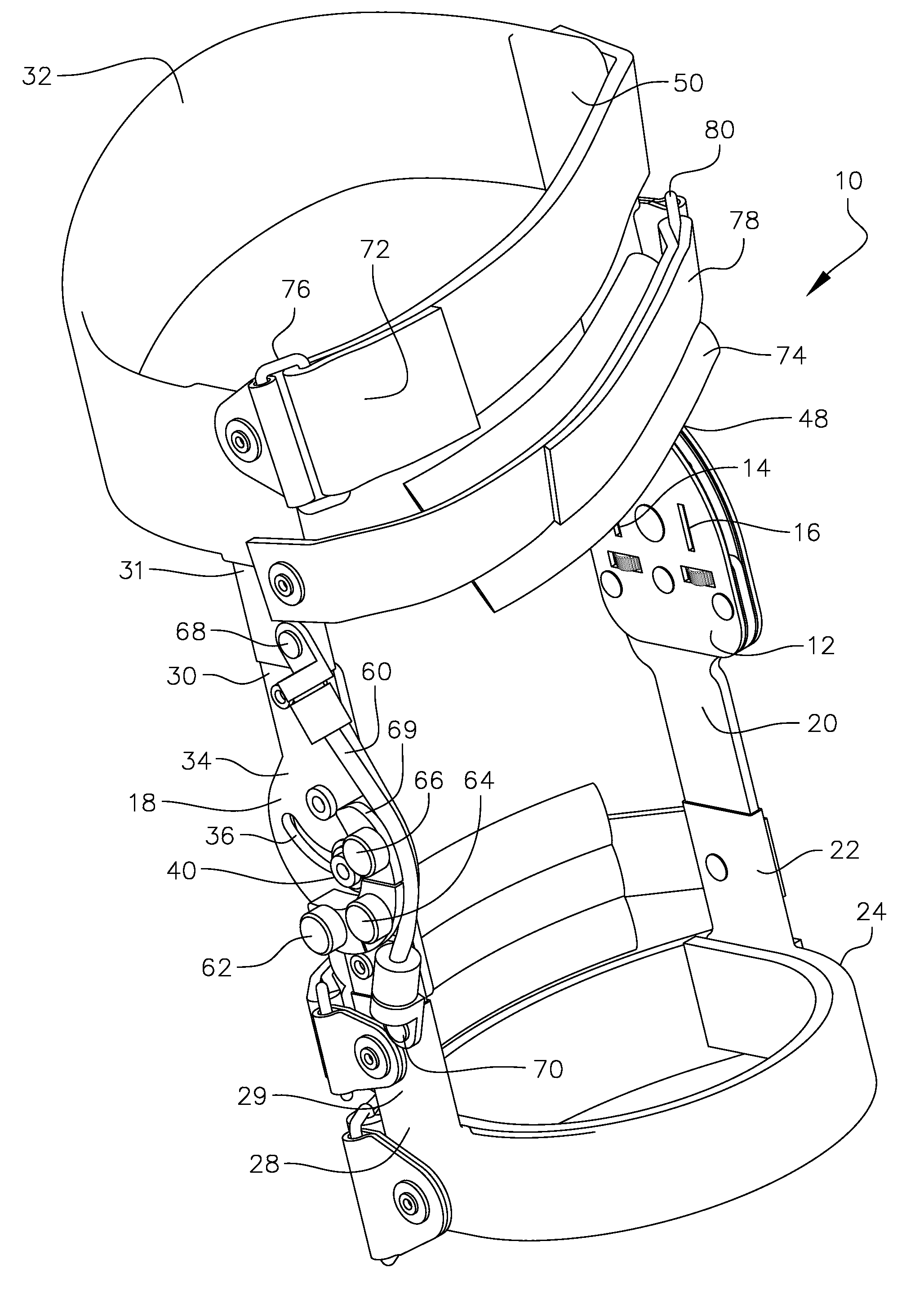 Osteoarthritis knee orthosis