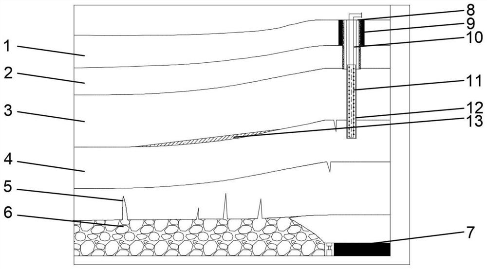 Ground water pumping hole pumping drainage method for working face roof separation water damage