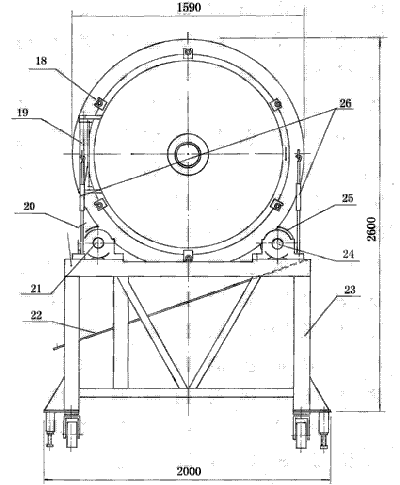 Solid ecological culturing and drying integrated machine