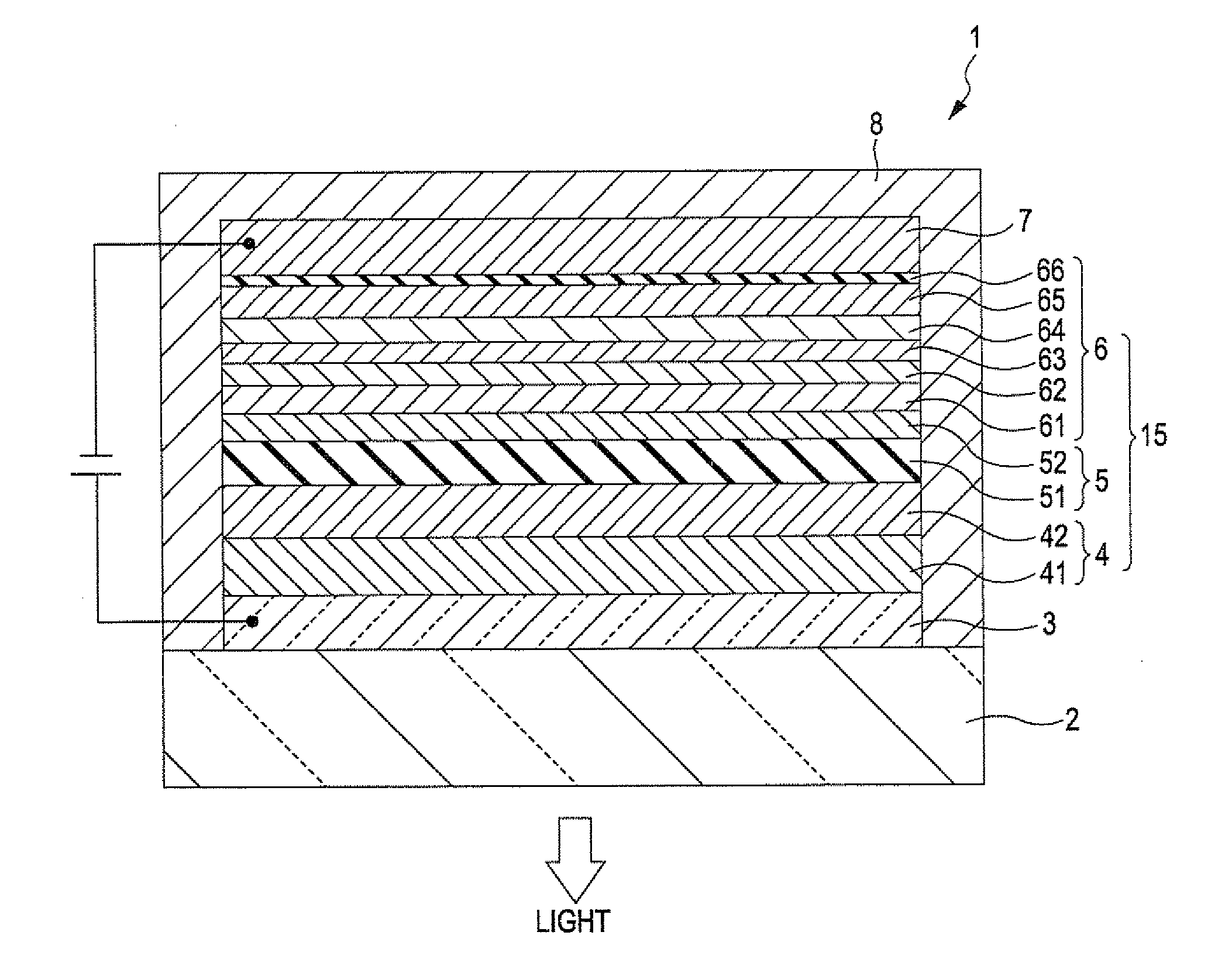 Light-emitting element, light-emitting device, display device, and electronic apparatus