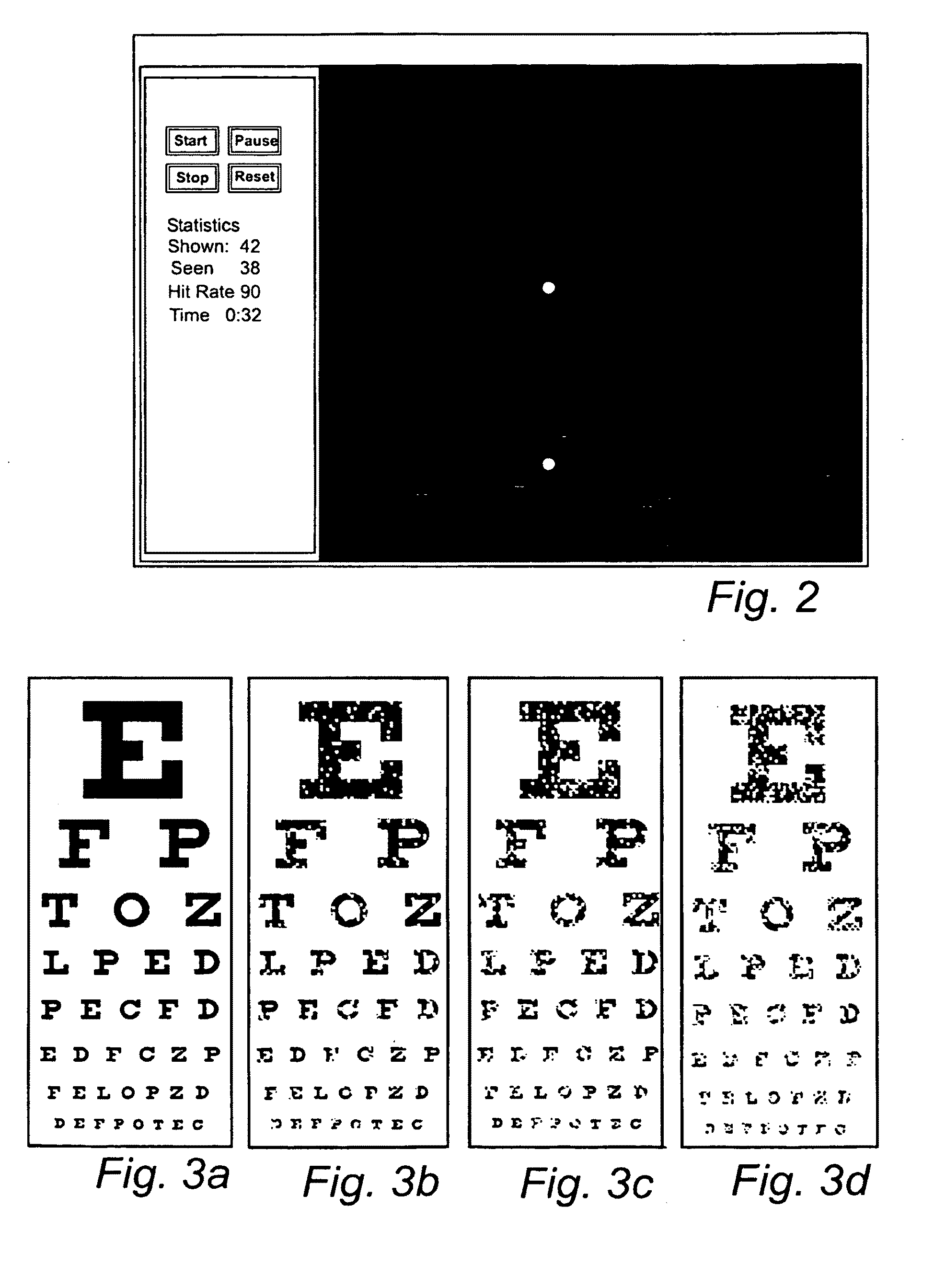 Device and method for vision test