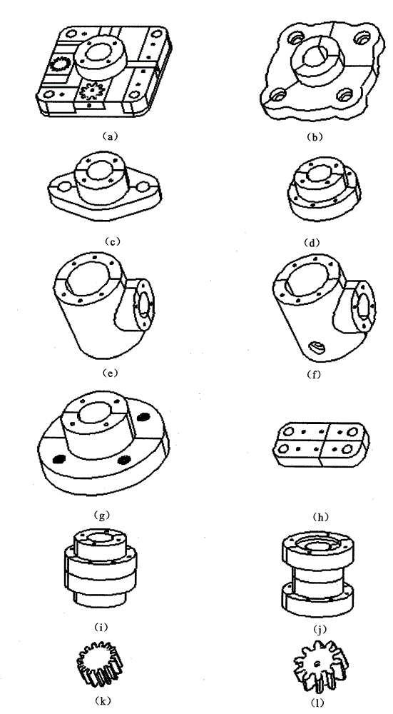 Three-dimensional model based on Top-Down machine part expressing method and preparation method of three-dimensional model