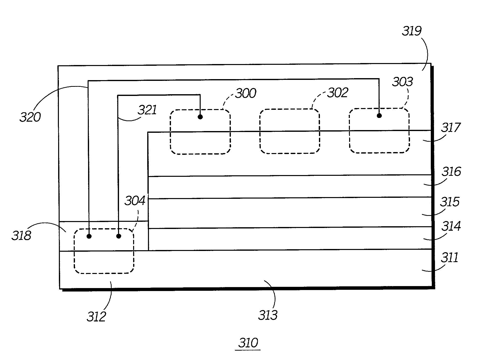 Fabrication of a wavelength locker within a semiconductor structure