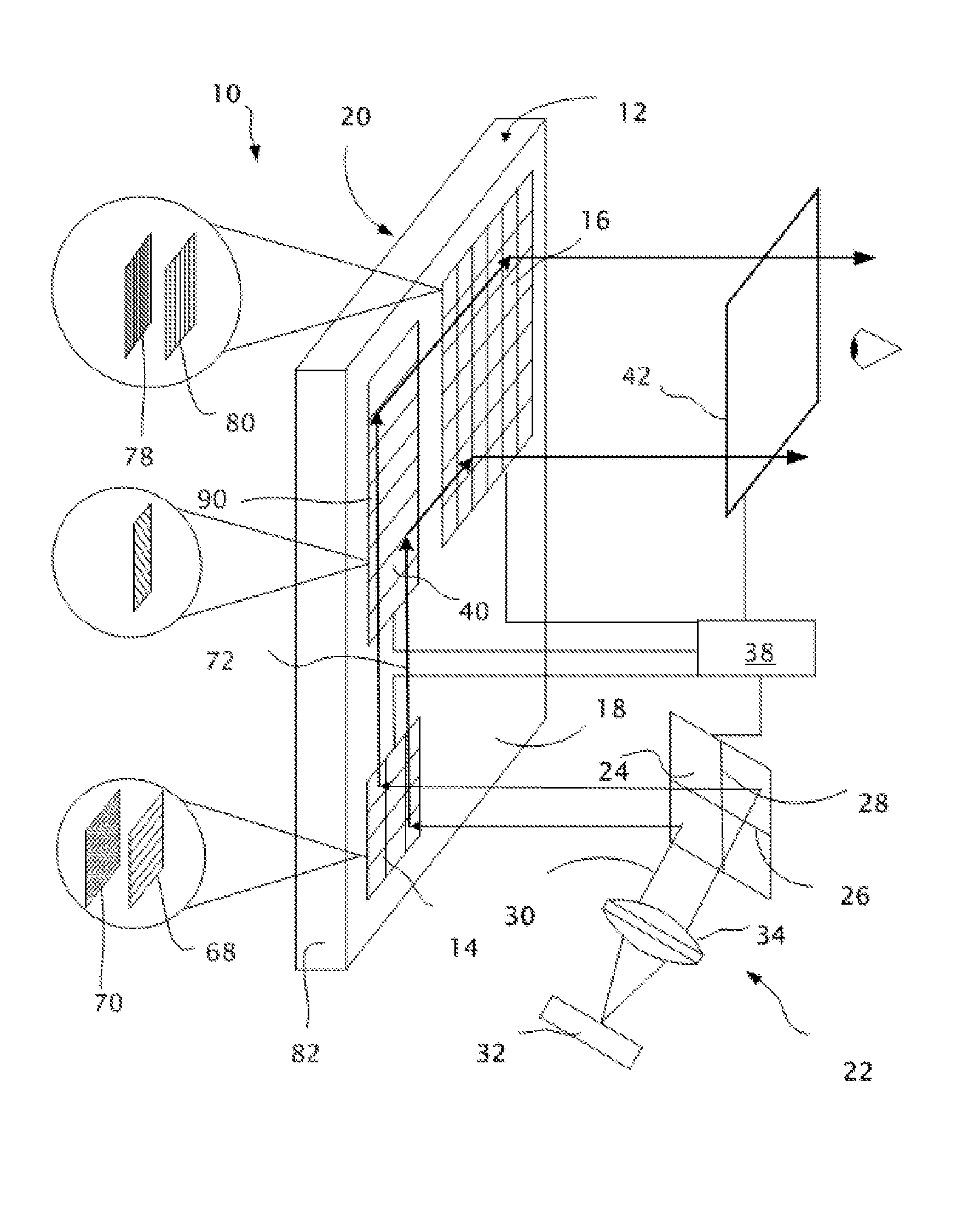 Controllable waveguide for near-eye display applications