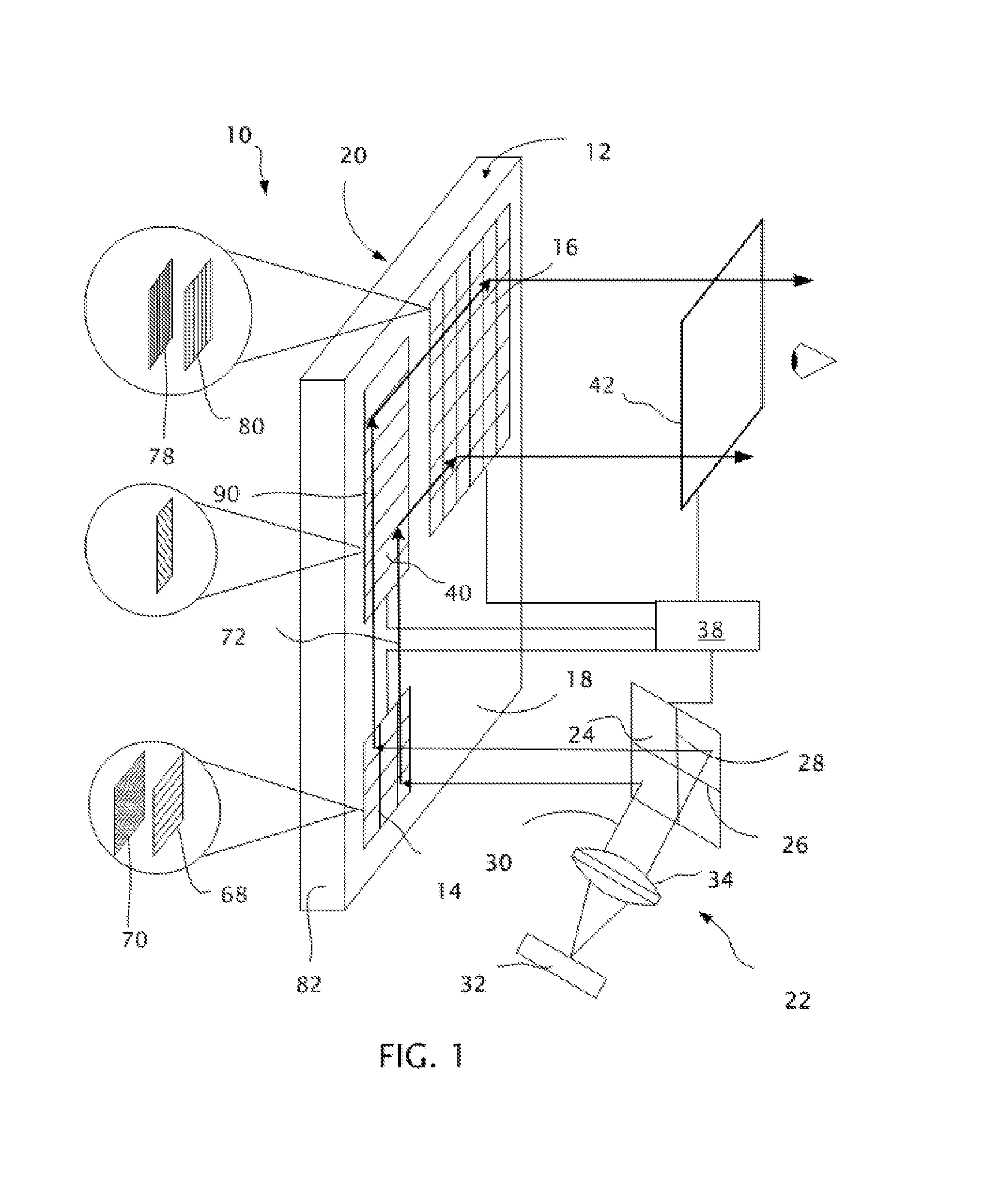 Controllable waveguide for near-eye display applications