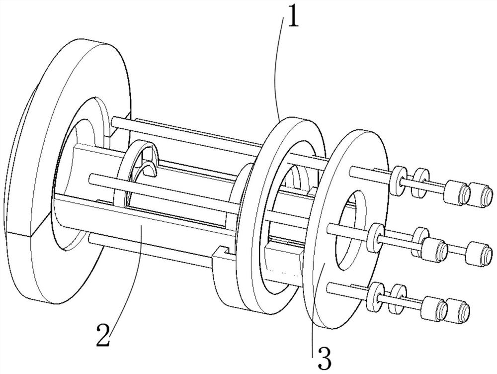 A multi-axis embedded flipping and matching device for mechanical production and processing