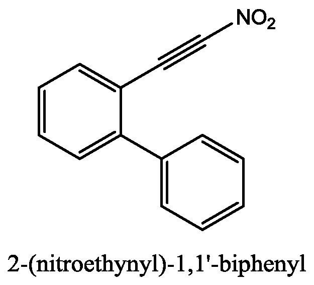 A method for synthesizing (nitroalkynyl) benzene compounds