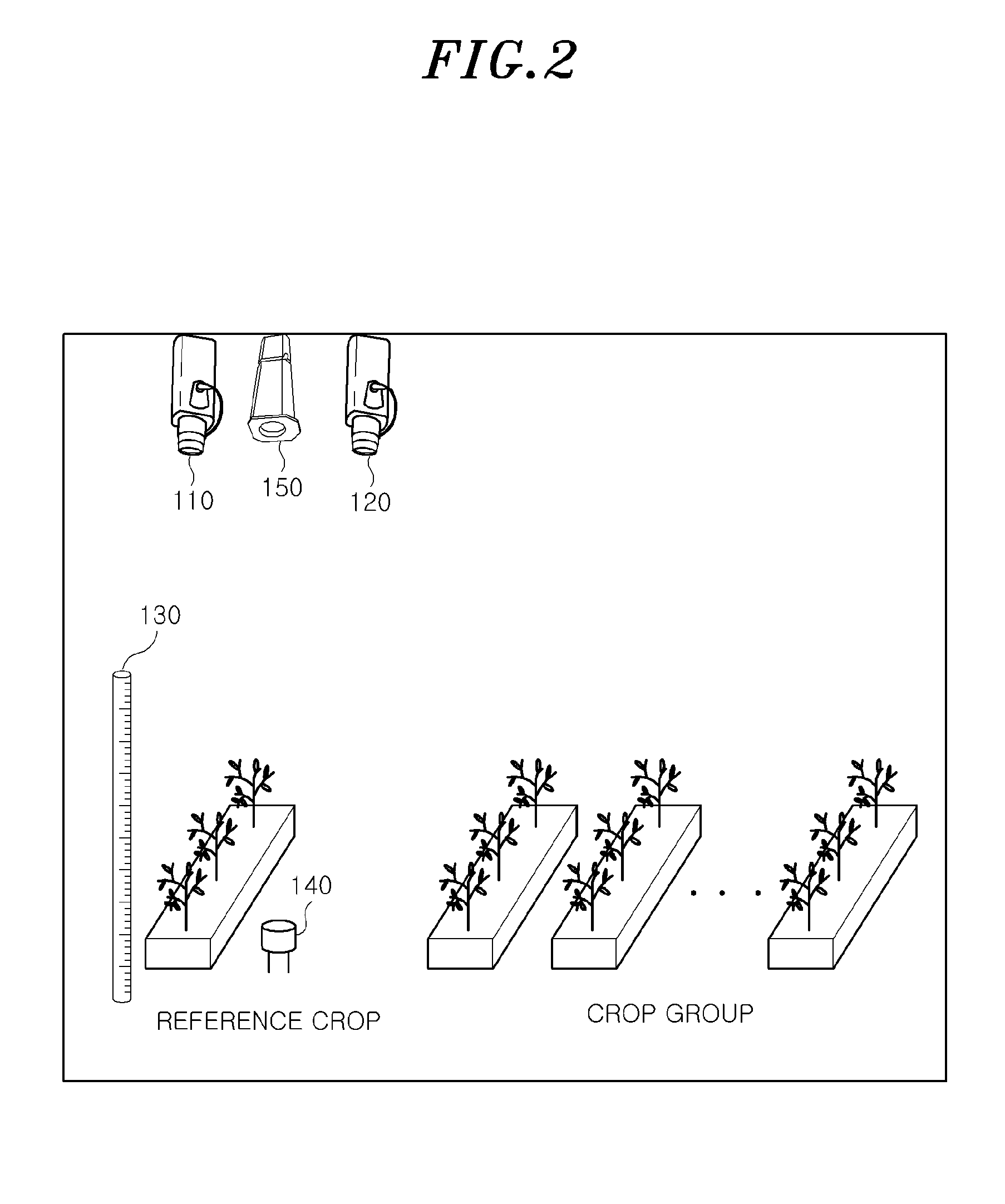 System for collecting growth information of crops in greenhouse