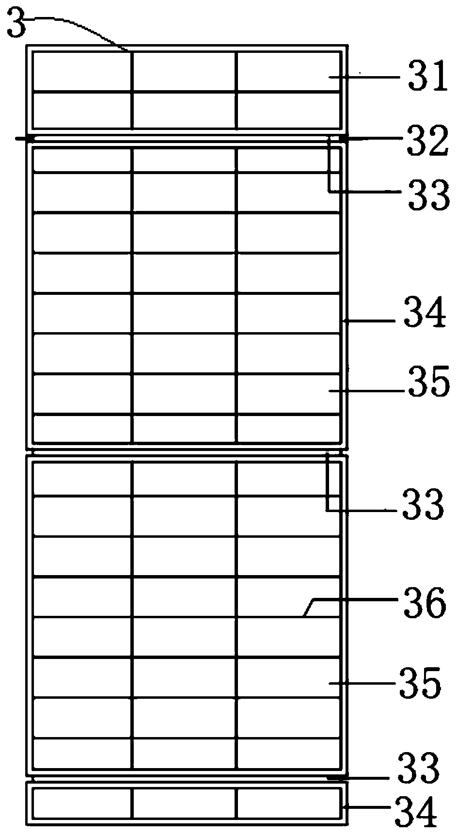 Cavity curtain wall capable of being folded and changing