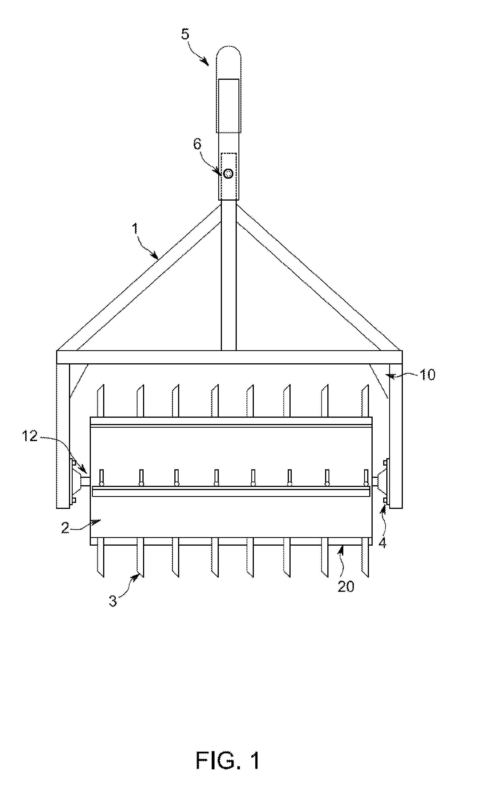 Land-clearing cultivator for brush and thickets