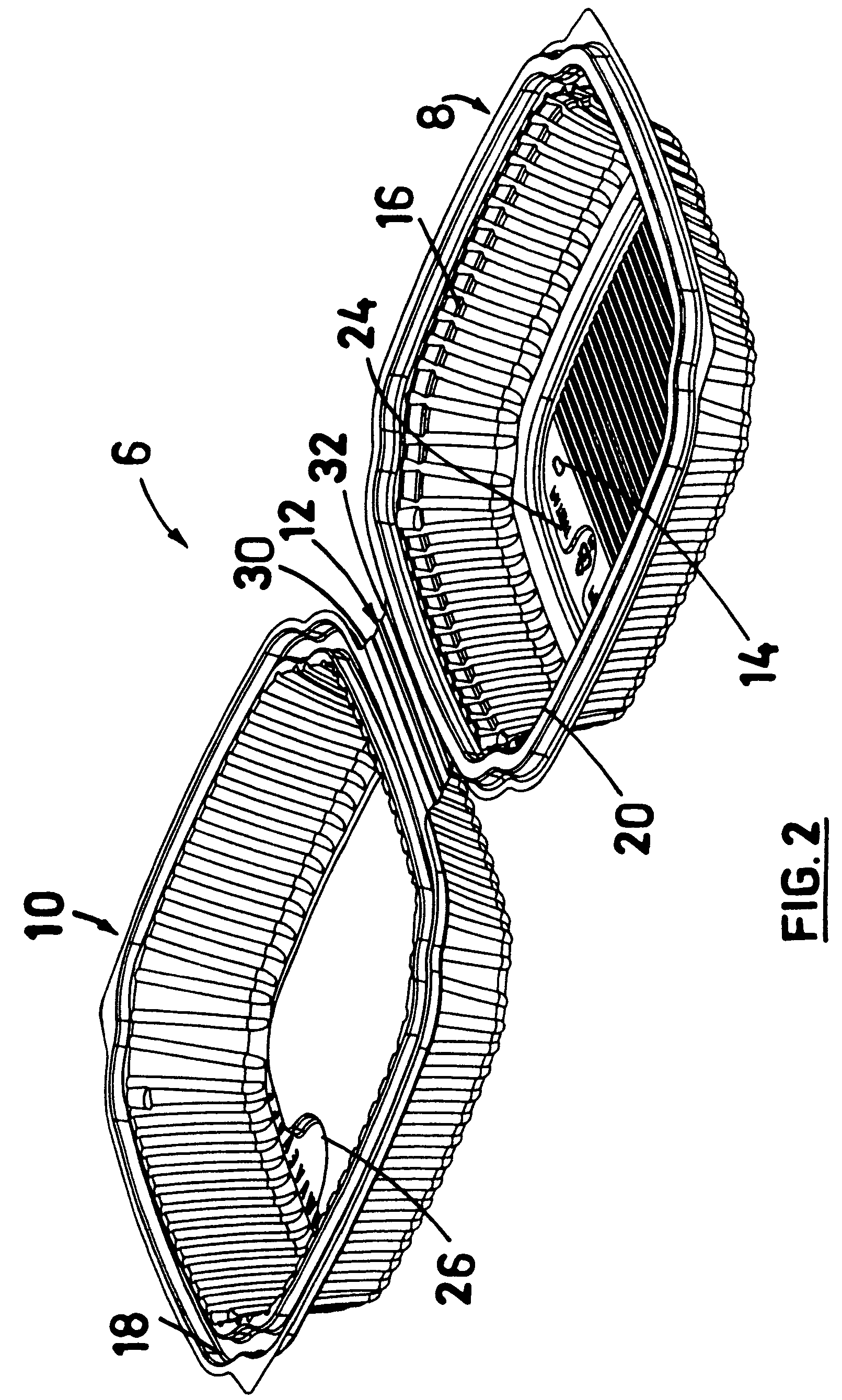 Single point hinge for a container