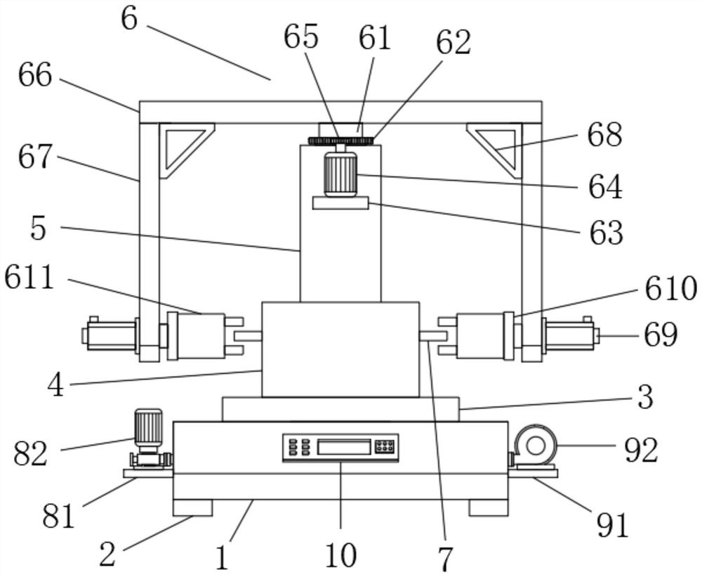 Weighing device for reducing all-vanadium content of waste vanadium slag and using method thereof