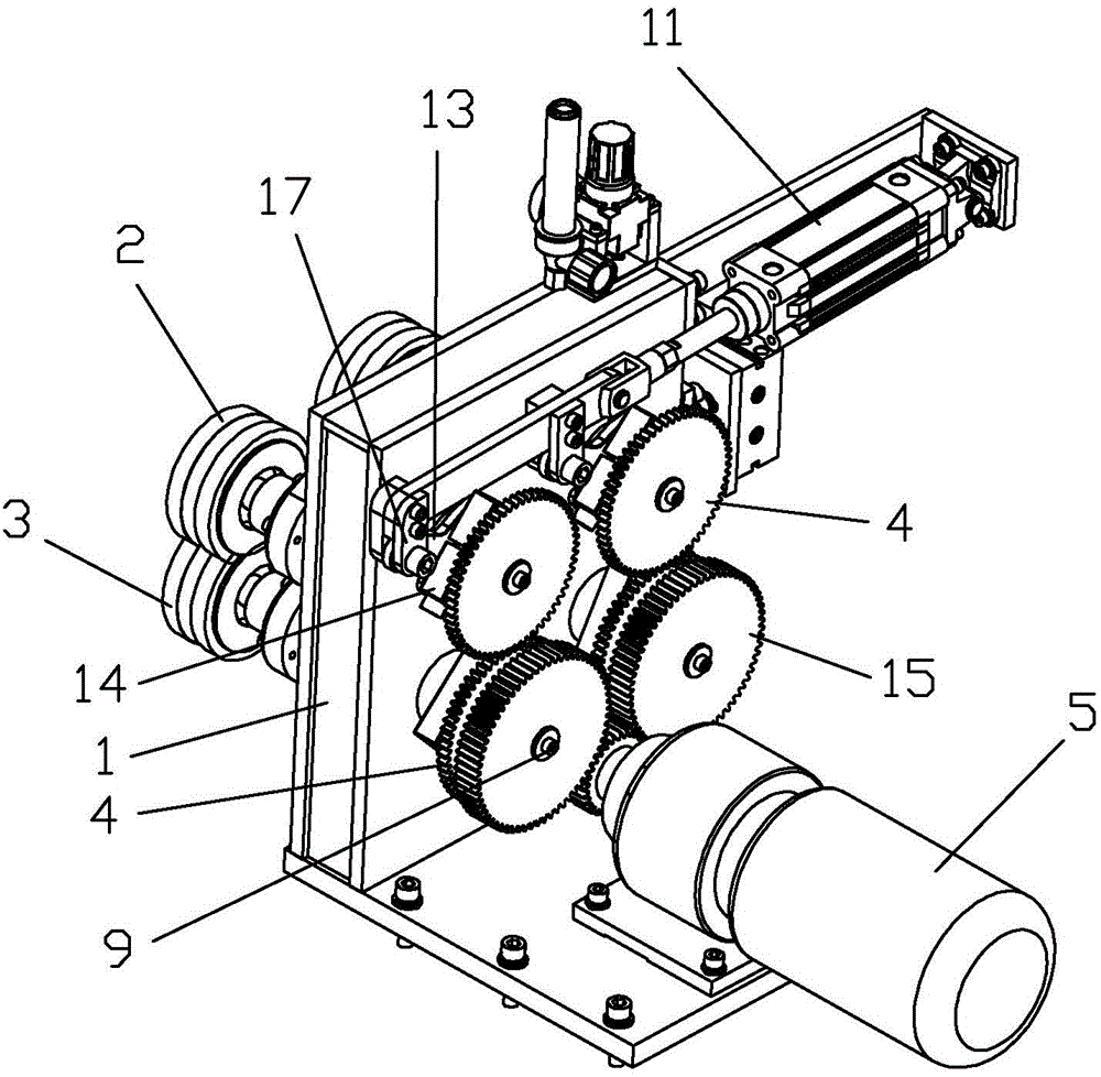 Double sausage casing dial wheels for casing shrinking machine