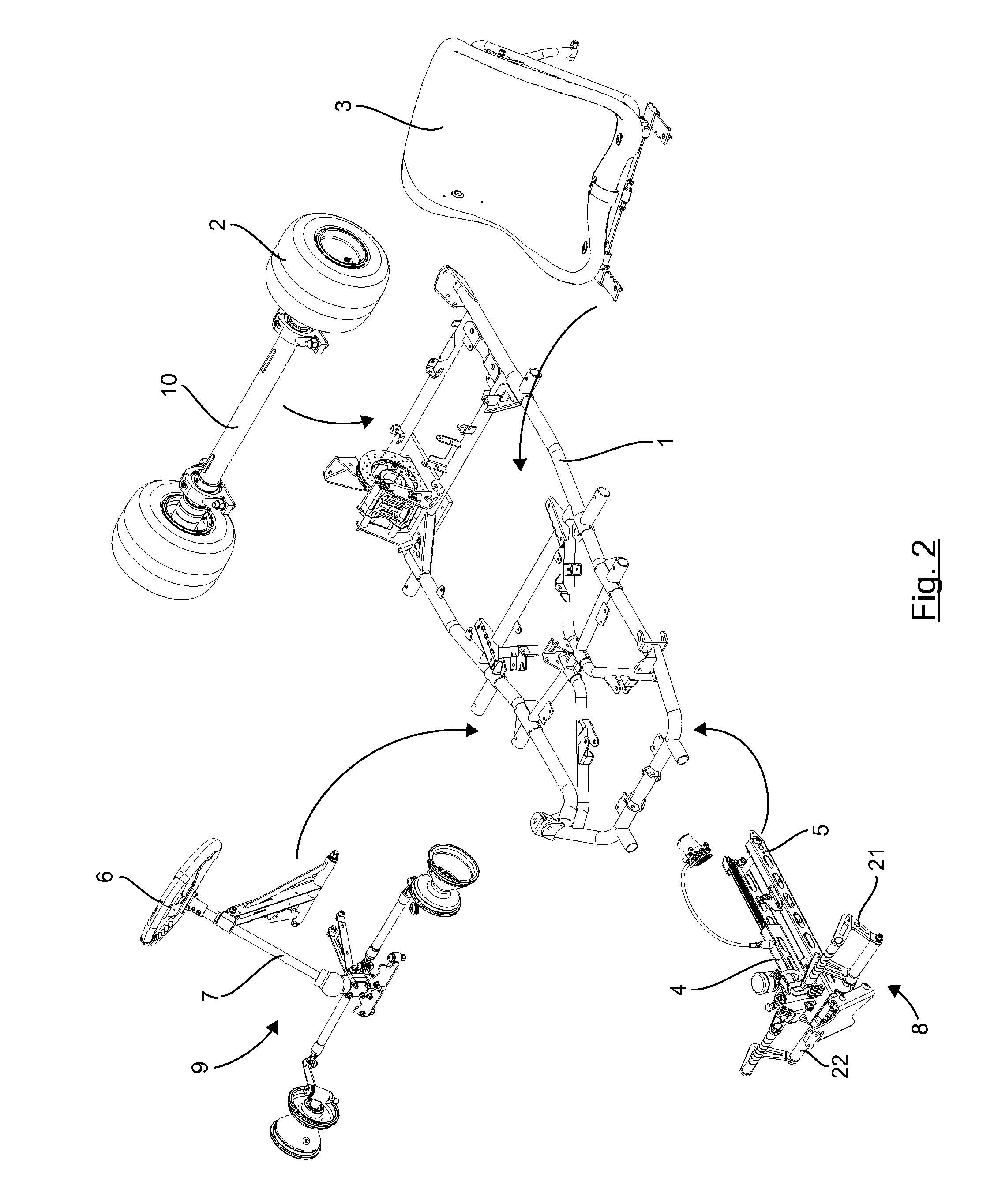 Kart Chassis with Increased Impact Resistance, and Corresponding Kart