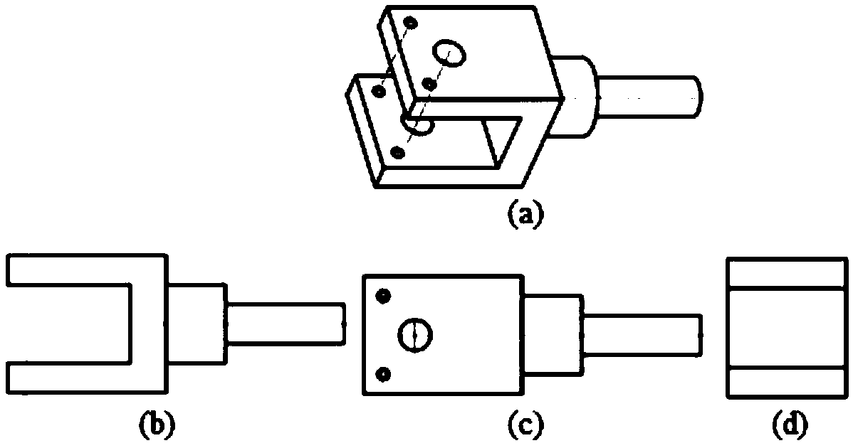 A thermomechanical fatigue test system and method for superimposed high-cycle vibration of hollow turbine blades