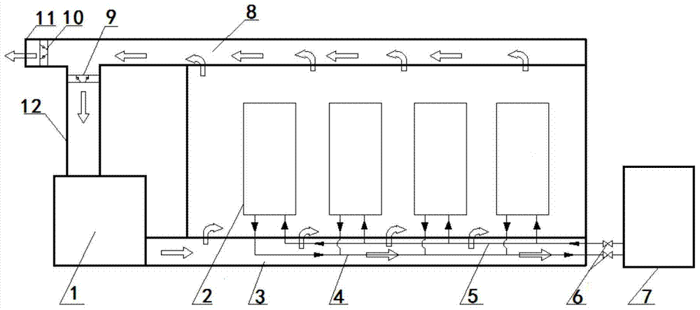 Evaporative cooling water-air cooling composite cooling system for data center