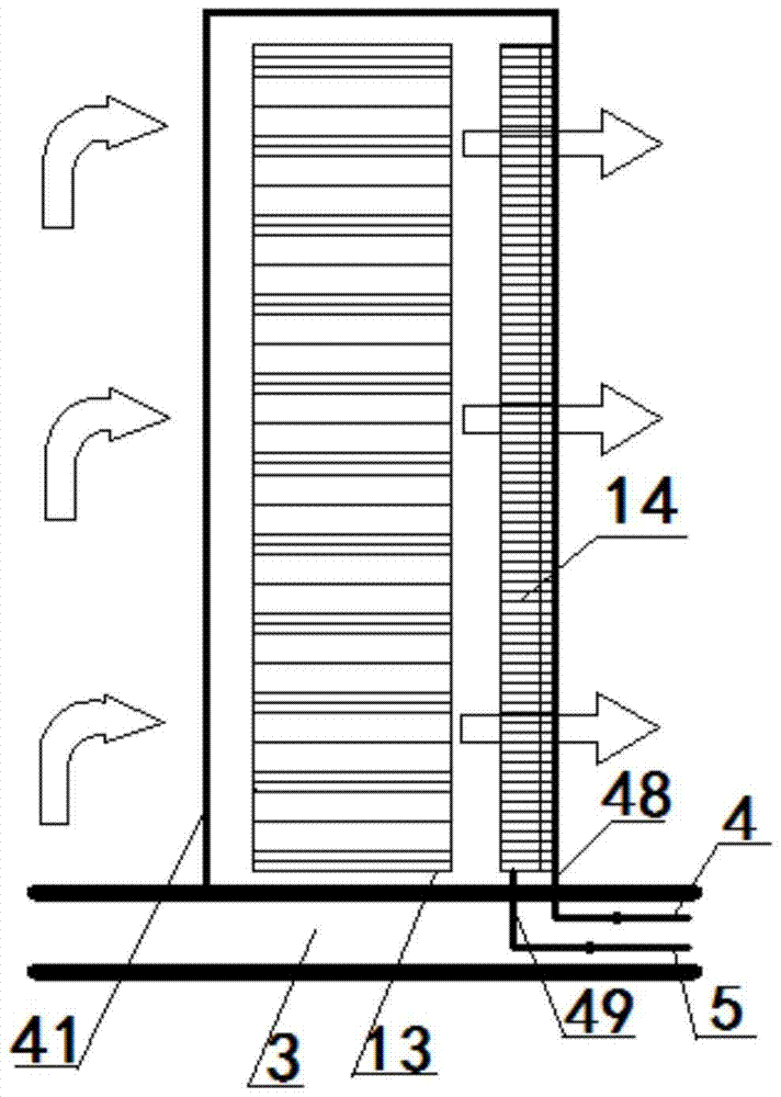 Evaporative cooling water-air cooling composite cooling system for data center