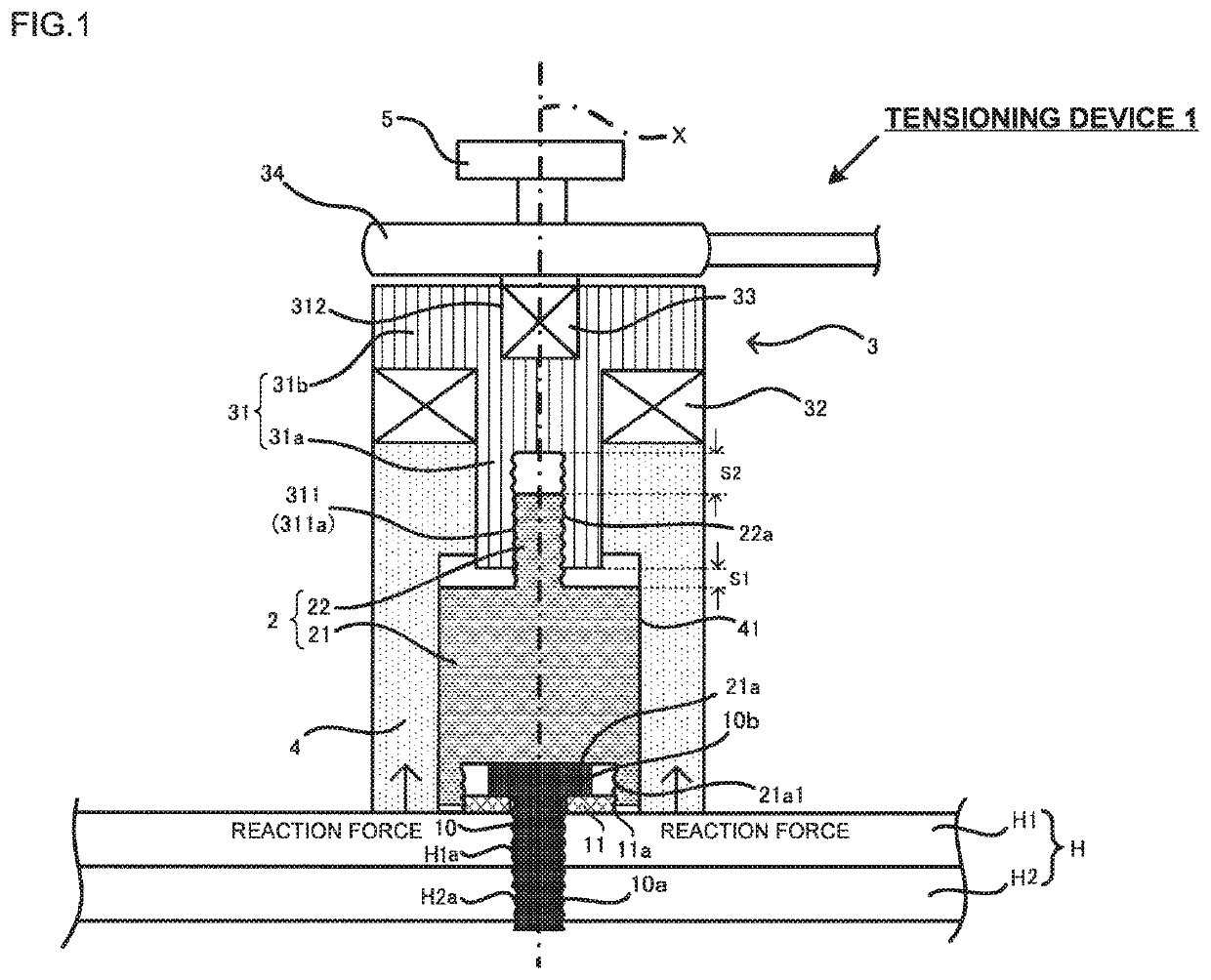 Tensioning device