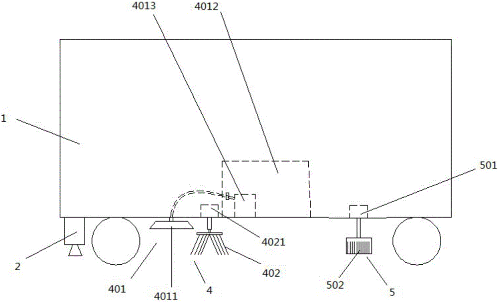 Automatic cleaning apparatus for cleaning ground