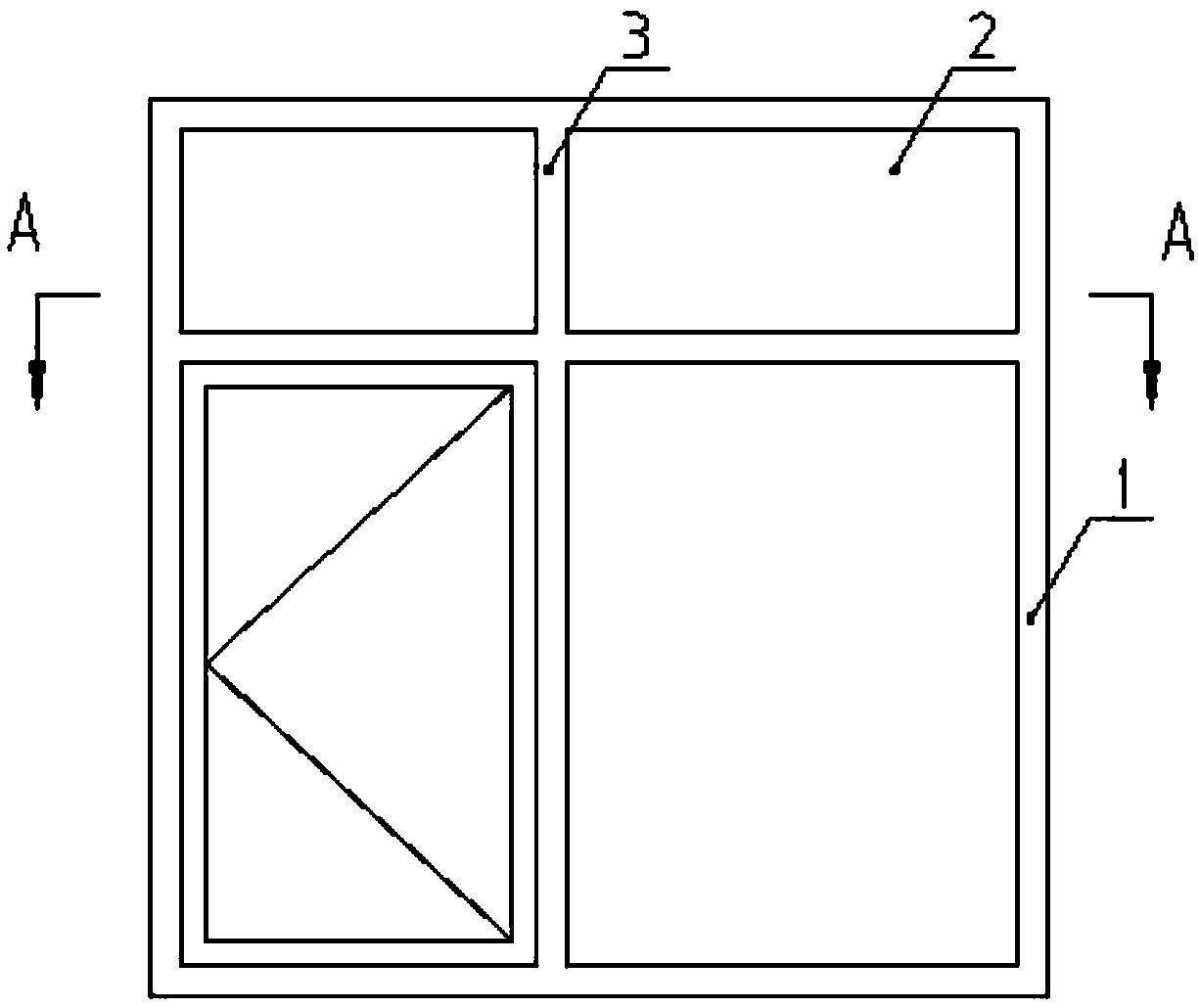 High-flame-retardant enhanced aluminum alloy fireproof door