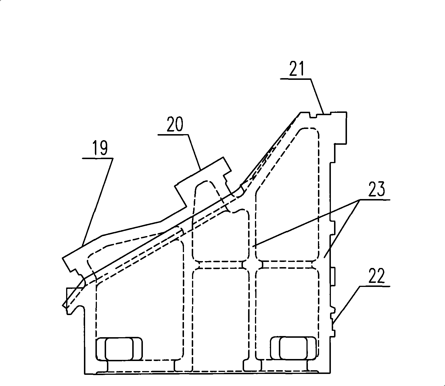 Integral structure of a turn-milling complex machining center