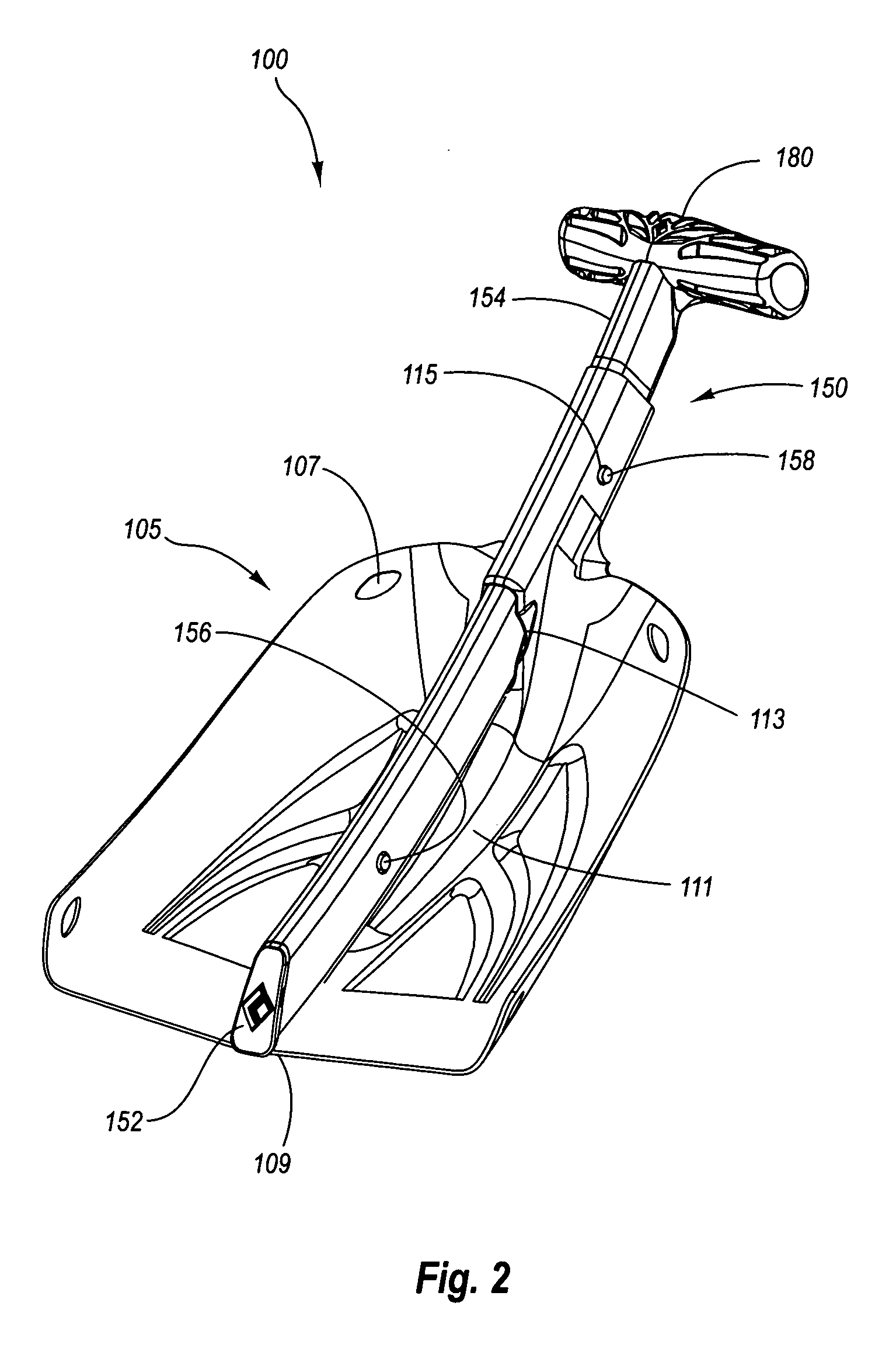 Collapsible shovel