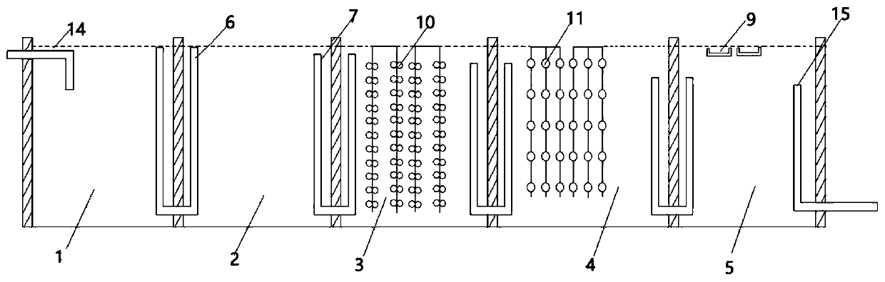 Seawater pond breeding tail water treatment system and seawater pond breeding tail water treatment method