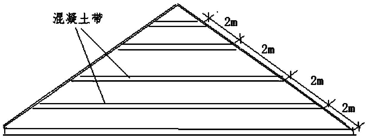 Villa flat tile large gradient inclined roof construction method