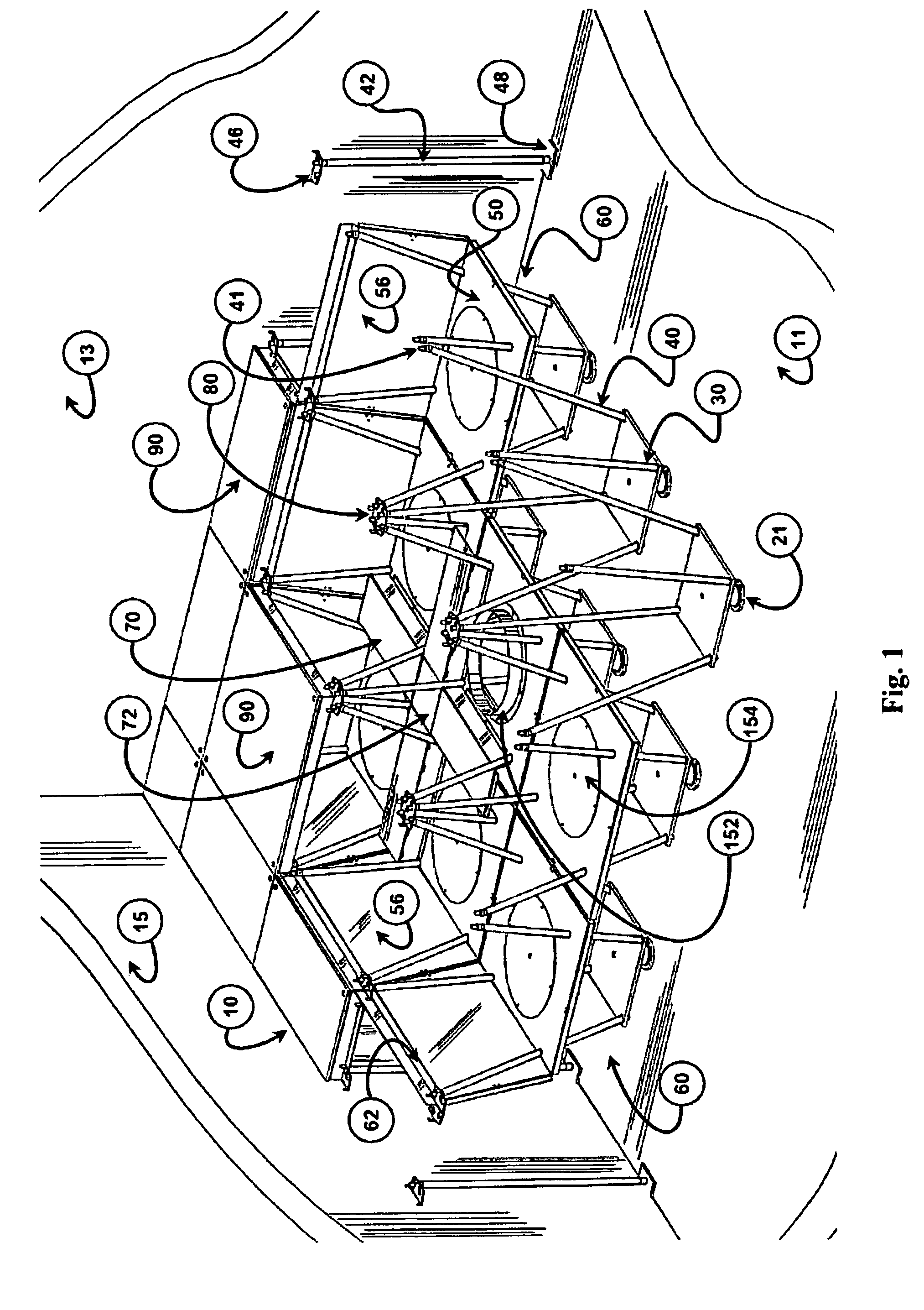 Modular multilevel raised floor electro-mechanical distribution system