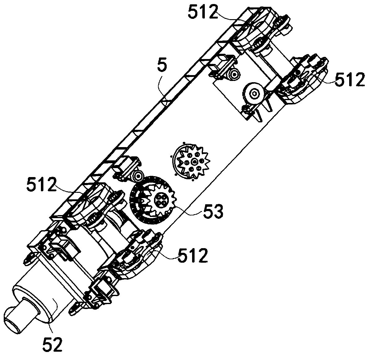 Pulley guide rail assembly method and structure and power catwalk of pulley guide rail assembly structure