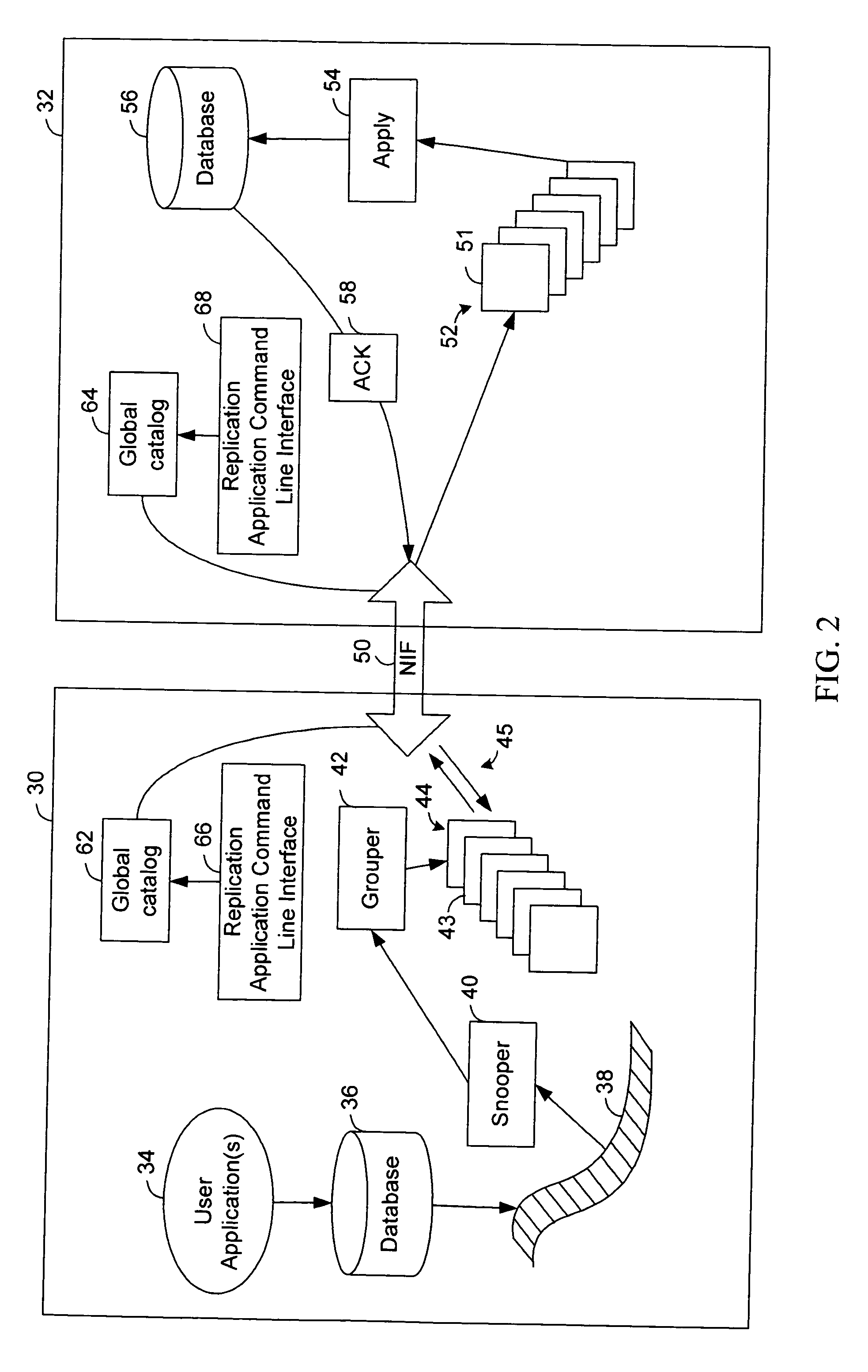 Online repair of a replicated table